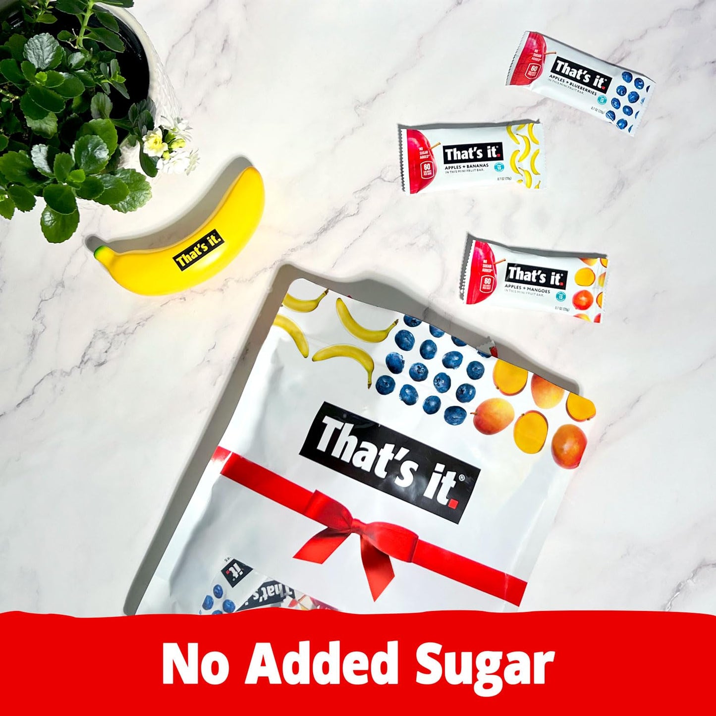That's It. Mini Fruit Bars Gift Pouch (36 Count) | No Sugar Added, Vegan, Gluten-Free, Non-GMO, Fiber