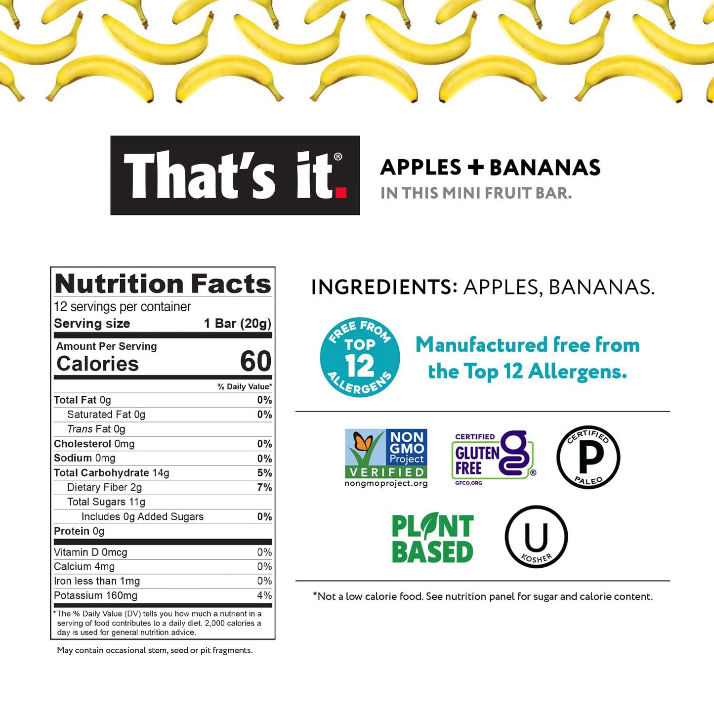 That's It. Mini Fruit Bars Gift Pouch (36 Count) | No Sugar Added, Vegan, Gluten-Free, Non-GMO, Fiber