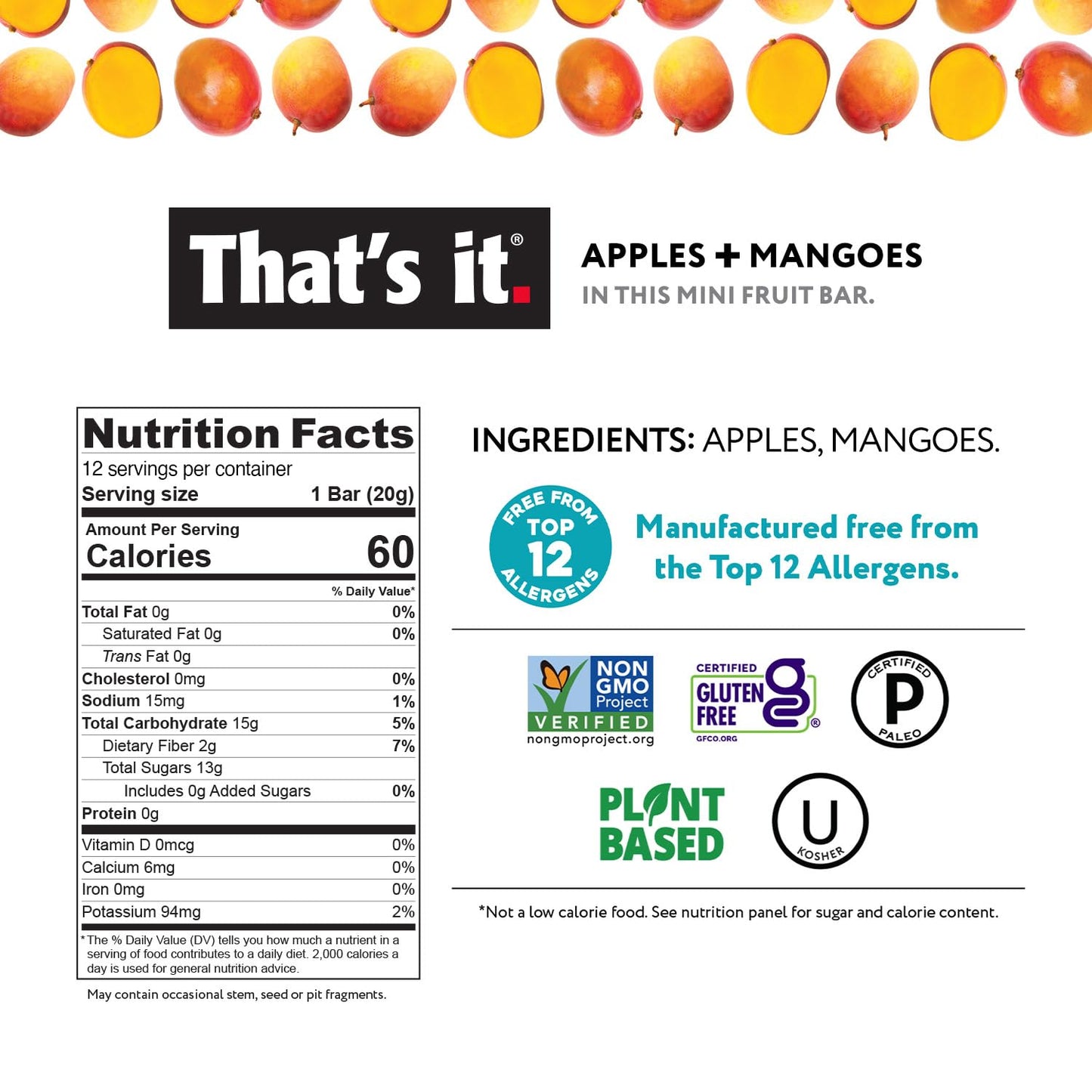 That's It. Mini Fruit Bars Gift Pouch (36 Count) | No Sugar Added, Vegan, Gluten-Free, Non-GMO, Fiber